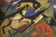 Franz Marc, Playing Dogs (mk34)